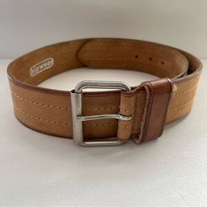 Vintage Hipwear Wide Tan Leather Belt